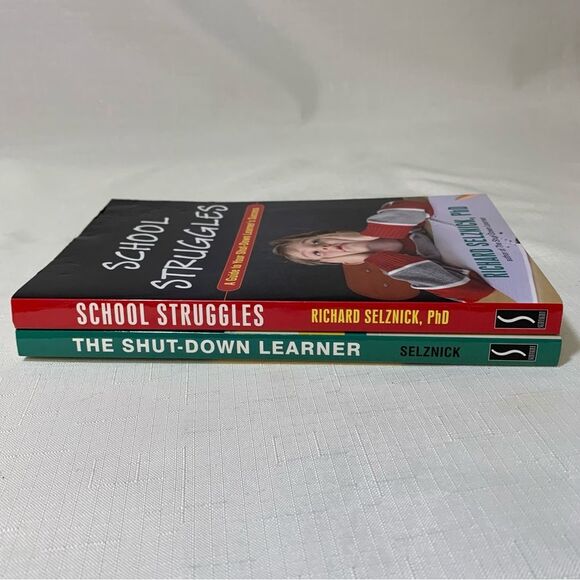 Dr. Richard Selznick Shut-Down Learner & School Struggles 2 Book Set Parenting - Picture 2 of 11